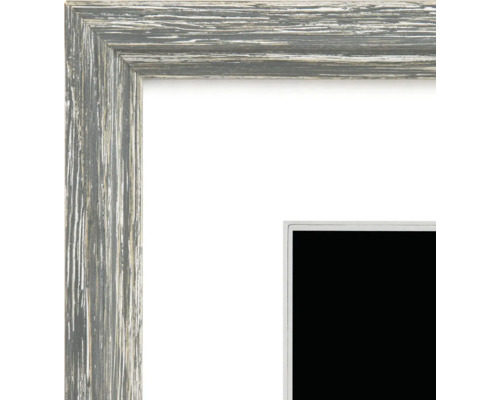 Vue détaillée d'un cadre photo avec une structure en bois