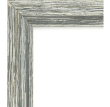 Coin d'un cadre photo en bois gris