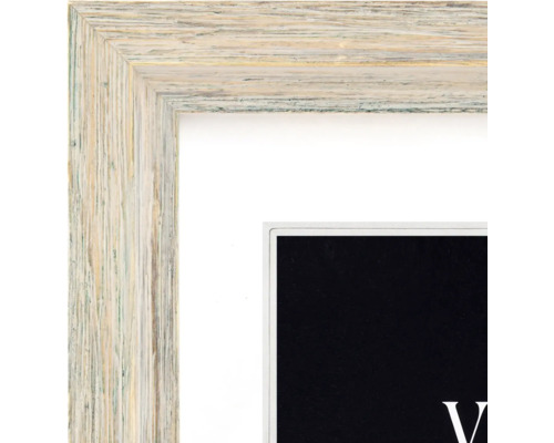 Vue détaillée d'un cadre photo en bois