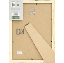 Arrière d'un cadre photo en bois avec fixation et support