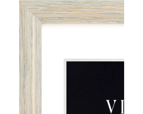 Vue détaillée d'un cadre photo avec structure en bois