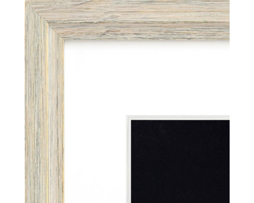 Vue détaillée d'un cadre photo avec structure en bois