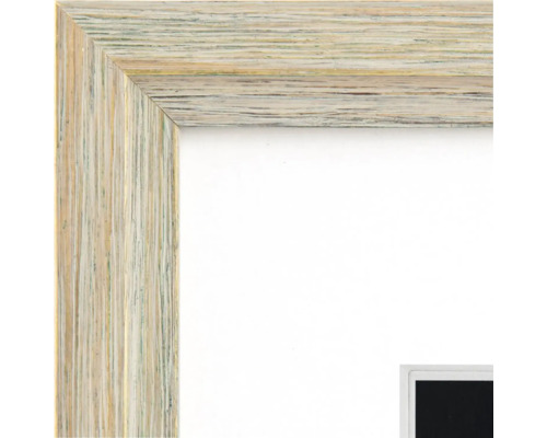 Section d'image avec cadre en bois