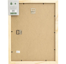 Holz Bilderrahmen Rückseite mit Aufhängern und FSC Siegel