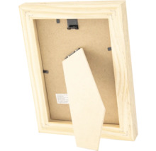 Holzbilderrahmen mit Aufsteller auf der Rückseite