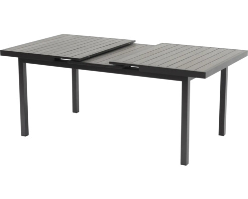 Ausziehbarer Gartentisch mit Tischplatte aus Latten