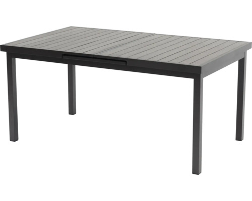 Ausziehbarer Gartentisch mit Lattenmuster