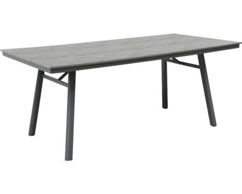 Table rectangulaire avec plateau et quatre pieds