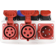 Mehrfachsteckdose mit Industriesteckern