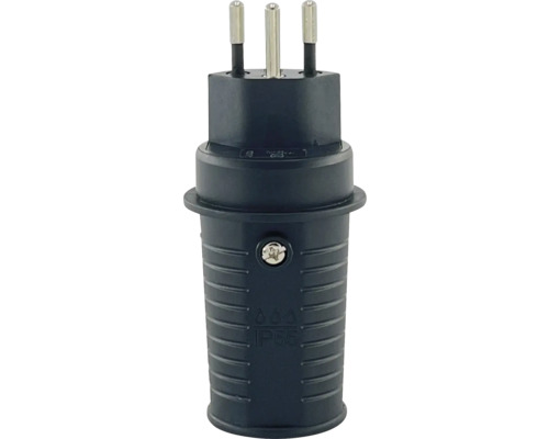 Dreipoliger Stecker mit IP55-Schutzart.