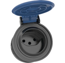 Schutzkontakt Steckdose mit Klappdeckel