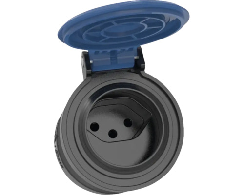 Schutzkontakt Steckdose mit Klappdeckel