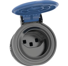 Steckdose mit Klappdeckel