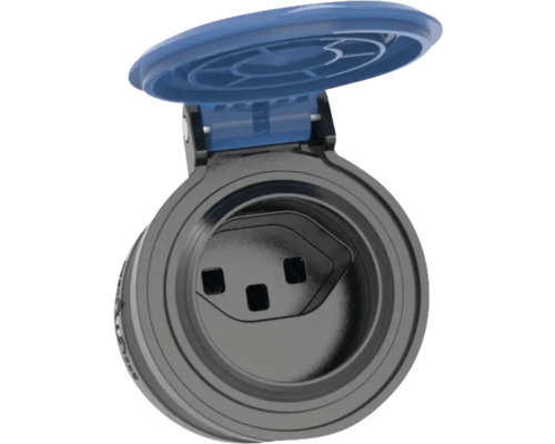 Steckdose mit Klappdeckel