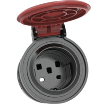 Steckdose mit Klappdeckel für den Aussenbereich