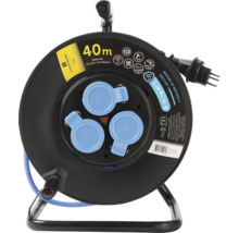 Kabeltrommel mit 40 Meter Kabellänge und drei Steckdosen