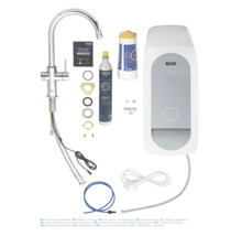Système de filtration d'eau Grohe Blue avec robinet et accessoires