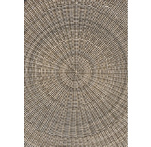 Gros plan d'un tressage rond en rotin