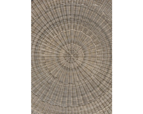 Gros plan d'un tressage rond en rotin