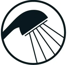 Symbole de pomme de douche