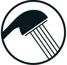 Symbole pour fonction de douche