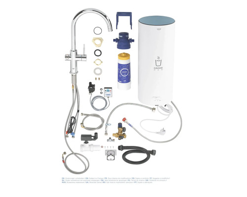 Grohe Blue Home Wassersystem mit Armatur und Zubehör