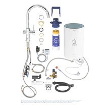 Grohe Blue und Red Wassersystem mit Armatur und Zubehör