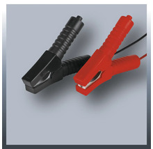 Pinces de batterie rouges et noires