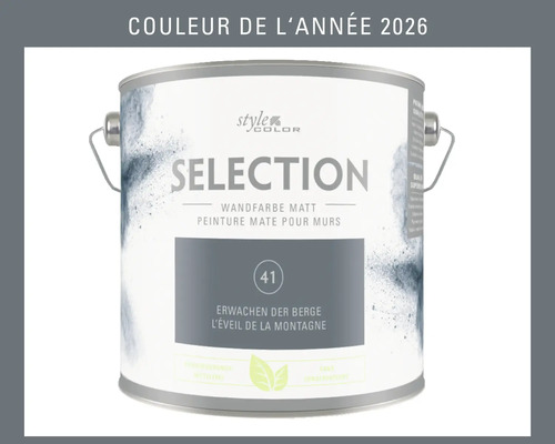 Couleur de l'année 2026 : Pot de peinture murale mate