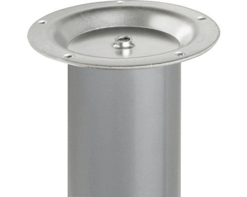 Möbelfuß aus Metall mit Montageplatte