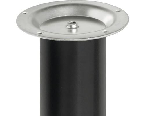 Möbelfuß aus Metall mit Montageplatte