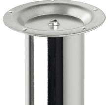 Möbelfuss aus Metall mit Befestigungsplatte