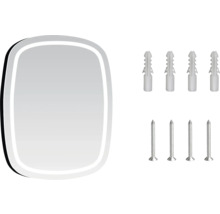 Kit de fixation avec quatre chevilles et quatre vis