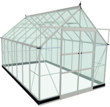 Gewächshaus mit Aluminiumrahmen und Glaspaneelen