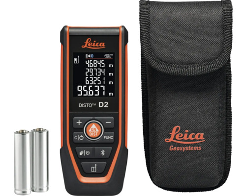 Télémètre laser Leica Disto D2 avec sacoche et piles