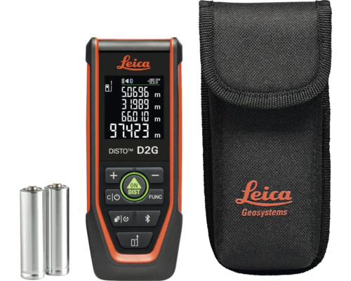 Télémètre laser Leica Disto D2G avec sacoche et piles