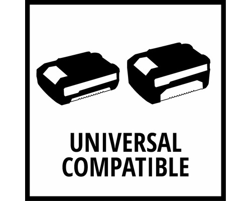 Symbol für universell kompatible Akkus