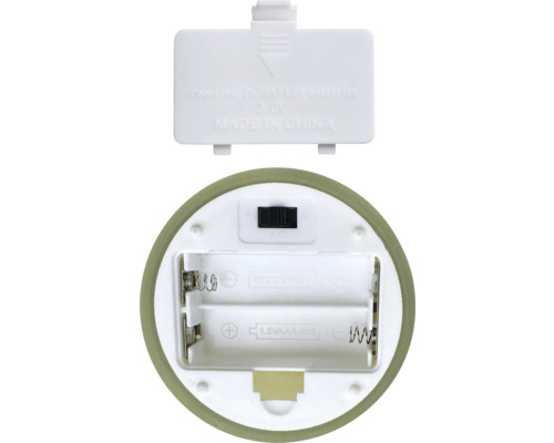 Batteriefach einer Kerze für zwei AA Batterien