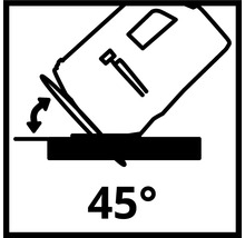 Symbole pour un angle d'inclinaison de 45 degrés