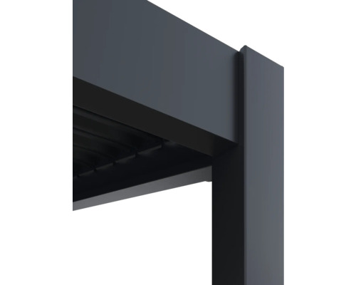 Vue détaillée d'un toit de terrasse