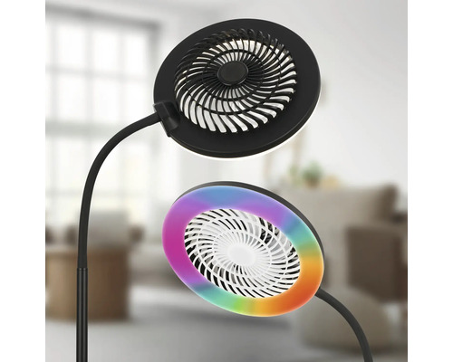 Ventilateur double avec éclairage RGB
