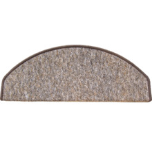 Tapis de marche d'escalier demi-lune avec bordure