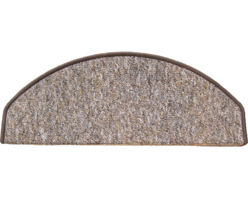 Tapis de marche d'escalier demi-lune avec bordure