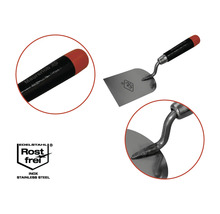 Truelle Maurerlob avec lame en acier inoxydable et manche en plastique