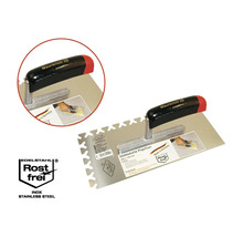 Glättkelle Papillon aus Edelstahl, 280 x 130 Millimeter