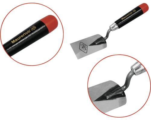 Maurerkelle mit Holzgriff und Metallblatt