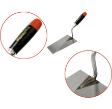 Maurerlob Eckenspachtel mit Stahlblatt und Kunststoffgriff