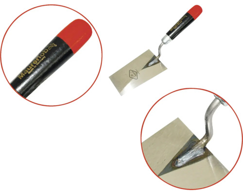 Truelle de maçon avec manche et lame en acier