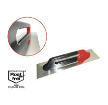 Taloche de plâtrier en acier inoxydable avec poignée