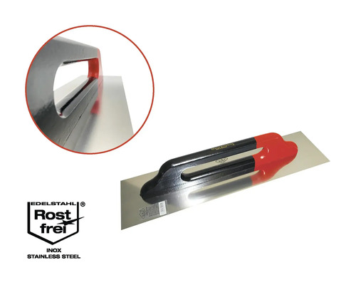 Taloche de plâtrier en acier inoxydable avec poignée